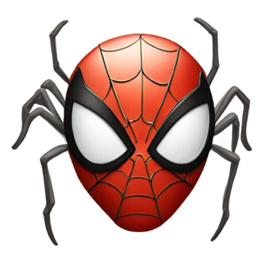 spider-man with a freaky smile sticker