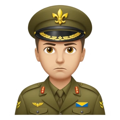 generate realistic military logistics department manager from ukraine sticker