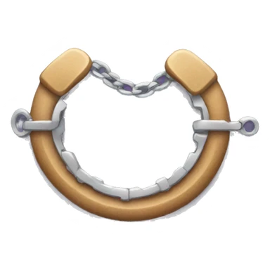 fuzzy handcuffs sticker