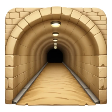 The tunnel is sandy sticker