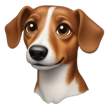 Dachshund jack russell dog sticker