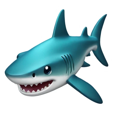 Diamond pineaplle shark sticker