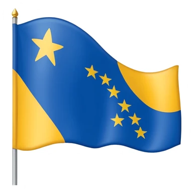 Bandera de las islas canaria con 7 estrellas sticker
