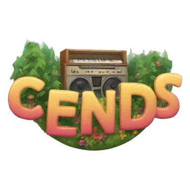 music festival logo with the letters "CTND" sticker