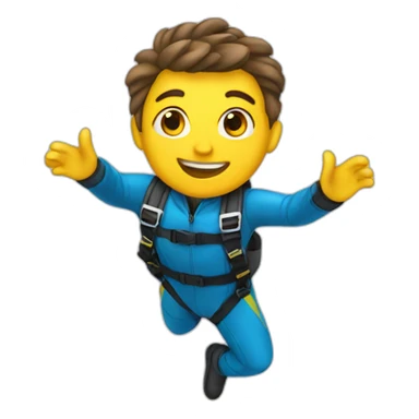 Skydiver sticker