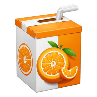 orange juice box sticker