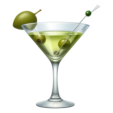 martini with olives sticker