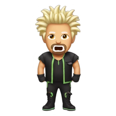 guy fieri wearing a squid outfit sticker