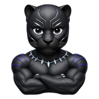 Black Panther animal sticker