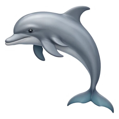 Delfino realistico di lato sticker