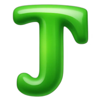 Green pi letter sticker