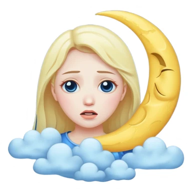 😢 to 🌛🌜 sticker