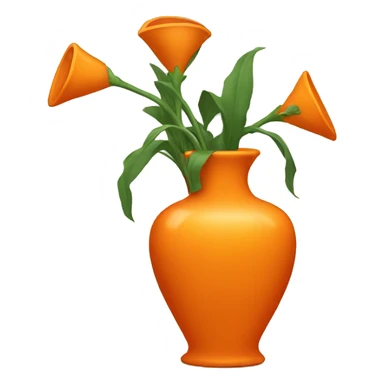 orange vase broken sticker