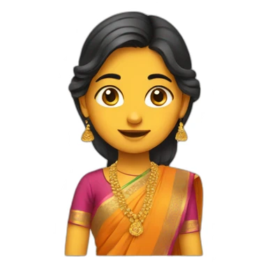 Gujarati girl sticker