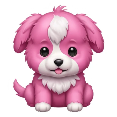 Pink puppy sticker