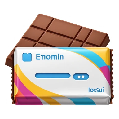 Chocolate bar multy colors sticker