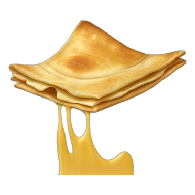 Laissez la crêpe cuire d'un côté avant de la retourner. sticker