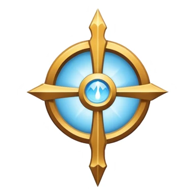 Apostle's emblem with a touch of light blue sticker