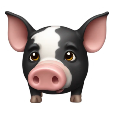 Un cochon noir sticker