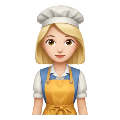 woman with apron sticker