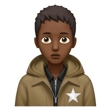 Absolutely emaciated Somali wearing trapstar coat sticker