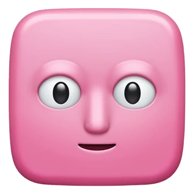 Pink Square with no face sticker