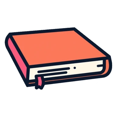 simple book icon sticker