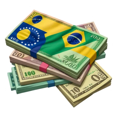 real brazilian money sticker