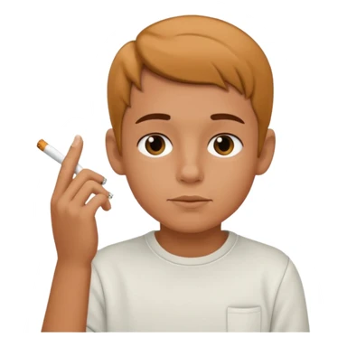 A kid smoking sticker