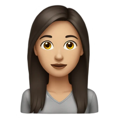 woman brunette sticker