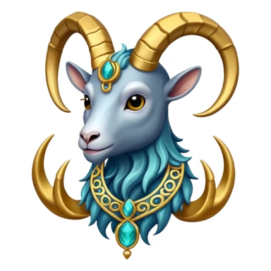 Make a logo for dj with sea goat with a name of Deejay Harris  sticker