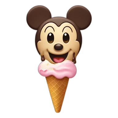 Mickey ice cream bar sticker