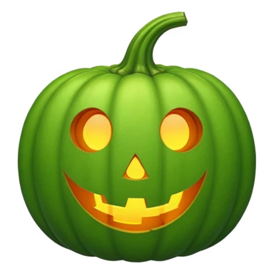 green sweet pumpkin sticker