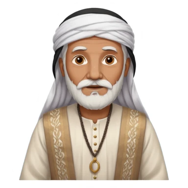 old emirates guys wearin gUAE cloths with white beared .. he works in the sea sticker