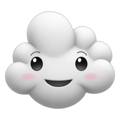 cheerful cloud sticker