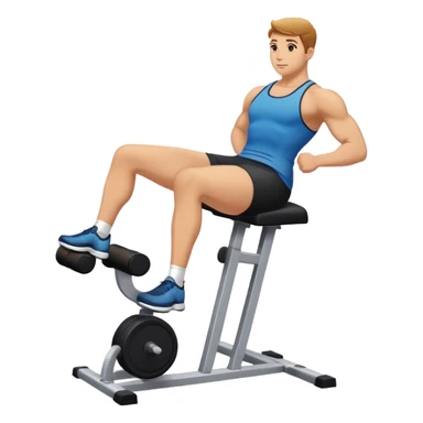 seated calf raise exercise sticker