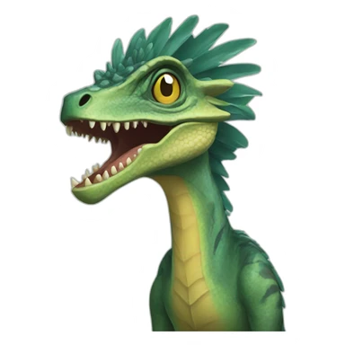 Dilophosaurus pack sticker