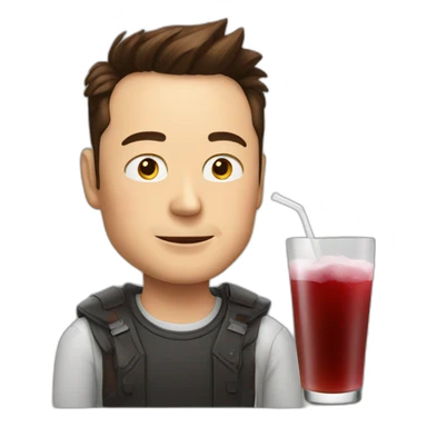 elon musk drink sticker