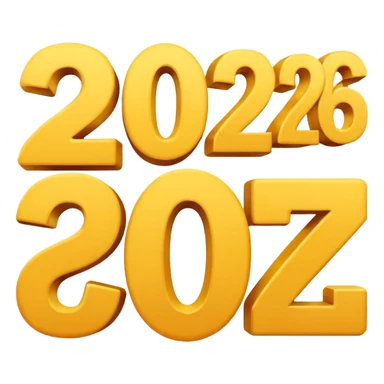 "  2026 " text   sticker