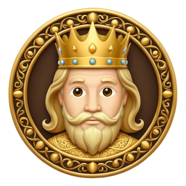 Create King Of Arts logo sticker