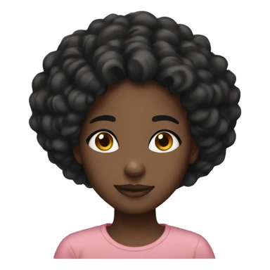 Black girl heart eyes  sticker