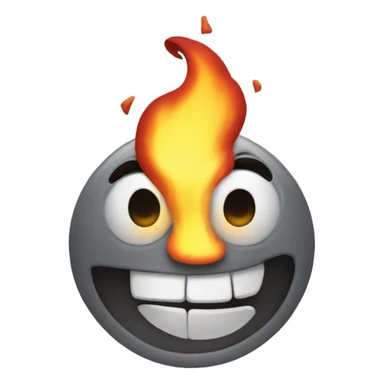 spewing flames sticker