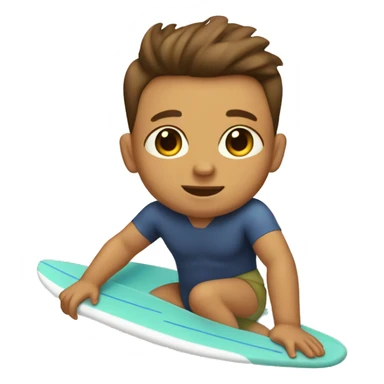 tan baby with brown hair and dad on a surfboard sticker