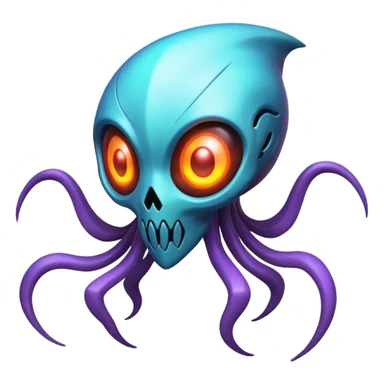 Abstract Ghastly-Haunter-Duskull-Deoxys-ET-hybrid-fantasy-creature sticker