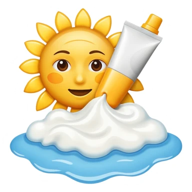 Suncream sticker