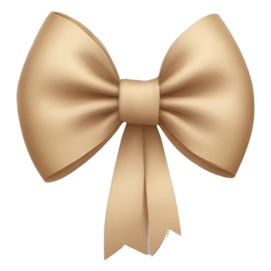 Beige bow  sticker