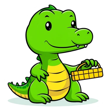 Alligator recently  with handler sticker