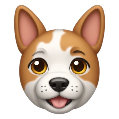 dog with cat ears sticker