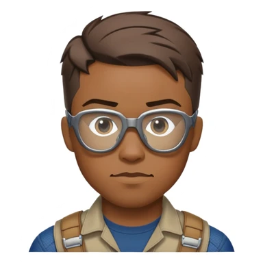 sam wilson with short hair, side-whiskers, and wear safety glasses from  from captain america: civil war sticker