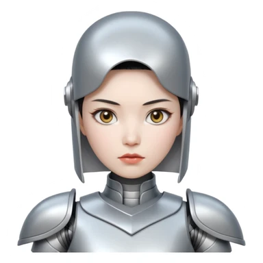 chinese babe ai robot warrior sticker